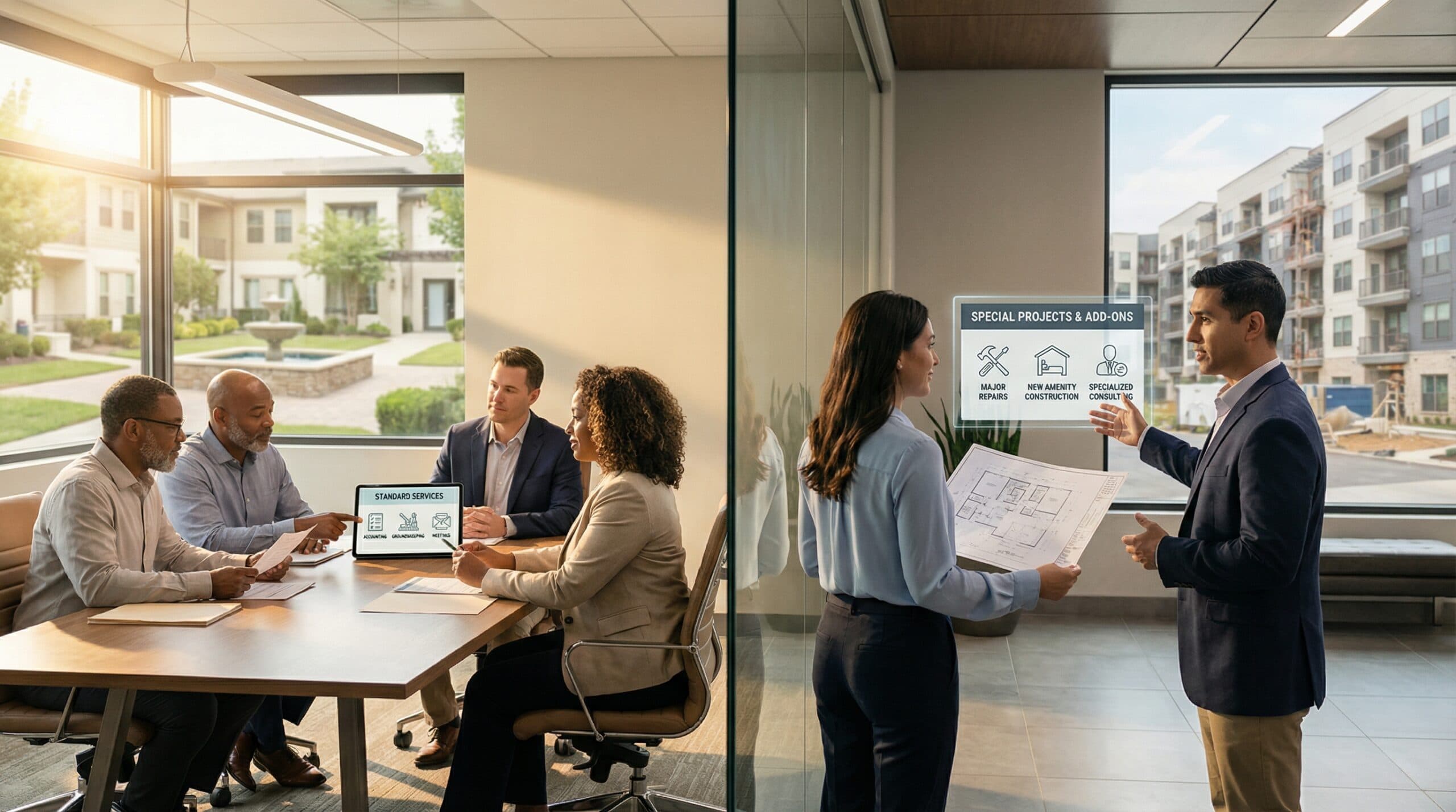 Standard vs. Add-On Services in HOA Management